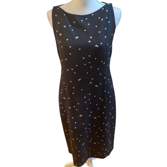 Akris Punto Polka Dot Print Knee Length Dress 8 - Picture 2 of 12